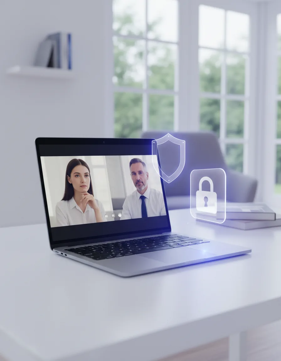 Gizlilik ve güven odaklı online danışmanlık görseli